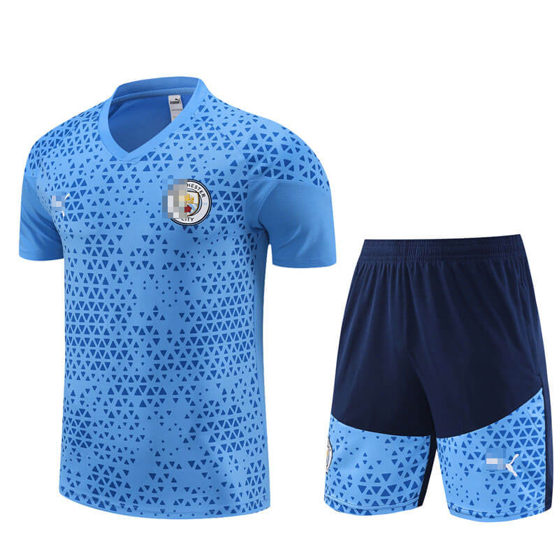 Camiseta de Entrenamiento de Manchester City 2023/2024 Azul Claro
